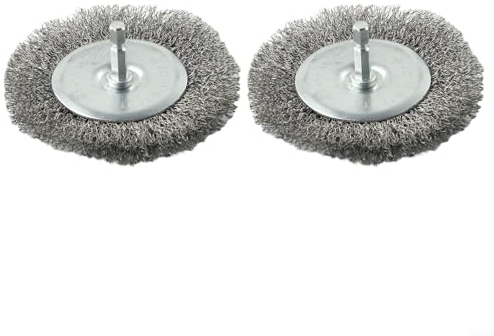 Cloudpower 2 Stück Fugenbürste Elektrisch für EFB 400 Blister, Ersatzteile Fugenreiniger Metall Bürsten Fugenbürste Terrasse zur Entfernung von Unkraut und Moos zwischen Fugen und Steinen