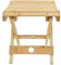 Foppla Tabouret pliable en bambou pour sauna, boîte de sauna portable, design en forme d'arc, chaise de sauna pliable multi-usage, forte capacité de charge, tabouret de sauna pour la maison