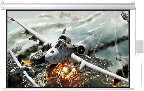 Motorized Projection Screen HD Motorized Projection Screen Portable Movie Screen Easy-to-clean Wall/Ceiling Installation