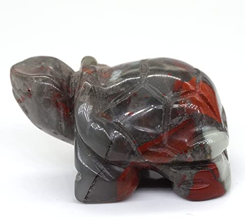 Home Collections 3,8 cm große Schildkrötenstatue, natürlicher Edelstein, Kristall, Tierfiguren, Steine, Dekoration, Großhandel (Blutstein)
