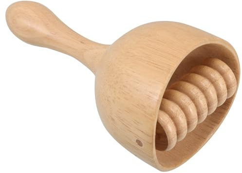 SAFIGLE Wooden Massage Cup with Roller Manual Tool for Muscle Relaxation Natural Swedish Torch Wood Cup for Home Use Shaping