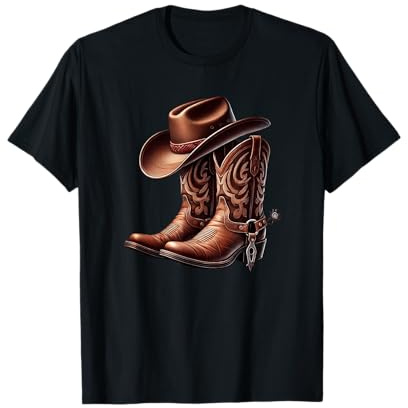 Line Dancing Cowgirl Cowboyhut Tänzerinnen Country Musik T-Shirt
