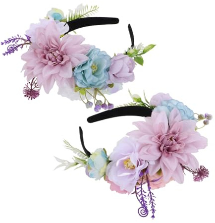 ELAYARD 2 Stück Teiliges Realistisches Stirnband für Hochzeiten und Festlichkeiten Eleganter Kopfschmuck für Bräute und Partys für Besondere Anlässe und Festivals