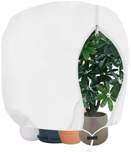 THAKOI Cappuccio Protezione Piante Inverno, 85 g/m² Cappuccio Protezione Invernale Piante, Protezione Invernale per Piante(160x200CM)