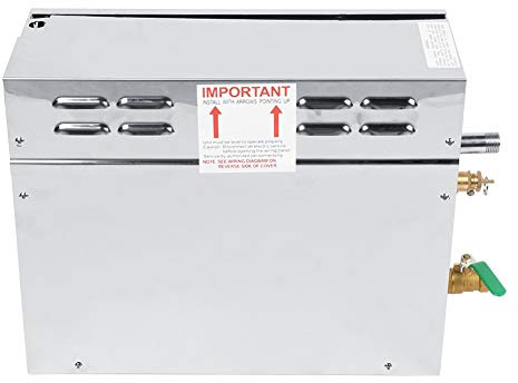 EBTOOLS Sauna électrique en Acier Inoxydable TC-135 avec Contrôleur Numérique pour la Température et le Contrôle du Temps, Génération de Vapeur Sûre et Efficace (Américain 240V)