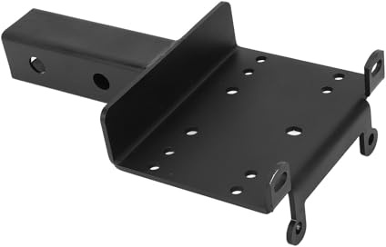 AOWINHIT Universal Trailer Hitch Winch Mounting Plate 2 Inch Receiver Bracket Mount Plate ATVs UTVs Lawn Garden Equipment