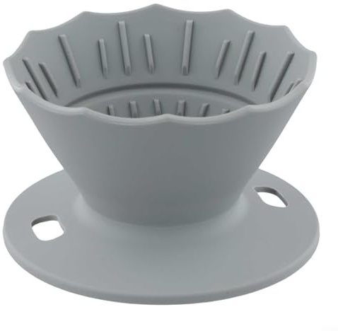 Gotero de café de silicona Solución de preparación compacta y eficiente para cualquier ocasión (gris)