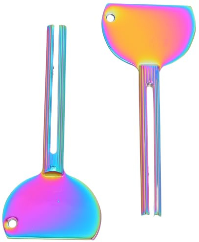 Hohopeti 2pièces Presse-tubes Métal pour Dentifrice et Alliage de Zinc pour Salle de Bain et Voyage