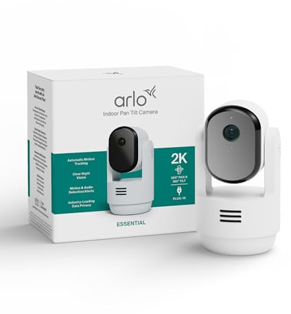 Arlo Indoor 3 PTZ 2K Überwachungskamera Innen, Kabelgebunden