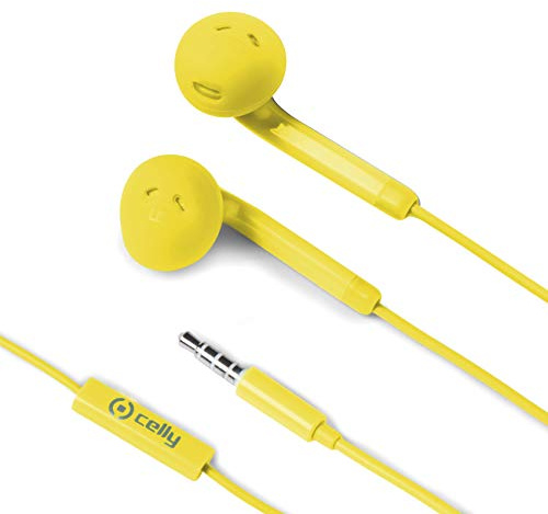 Celly FUN35YL Auricolare Stereofonico Cablato Giallo auricolare per telefono cellulare