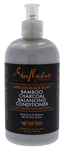 shea moisture african black soap bamboo charcoal balancing conditioner
