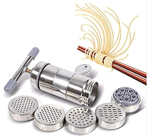 LEAMALLS 1 Pezzi in Acciaio Inox Manual Noodle Maker Pressa per Pasta Marmellata Verdure e Frutta Juice Press Macchina da Cucina Strumento