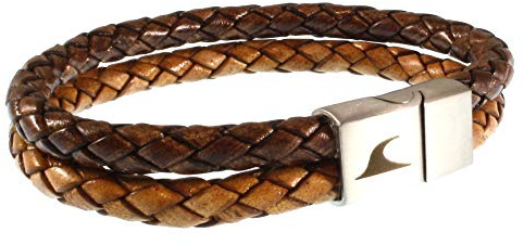 WAVEPIRATE® Echt Leder-Armband TARIFA F Braun/Cognac Männer Herren