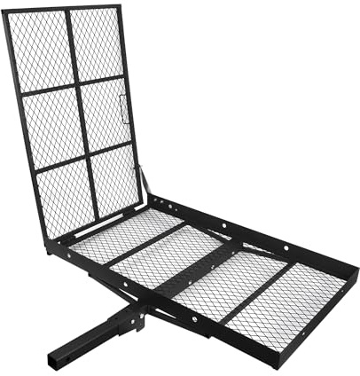 Folding Wheelchair Scooter Carrier Rack 250KG Medical Rack Ramp Hitch Mount, 48 * 27 * 42 inch