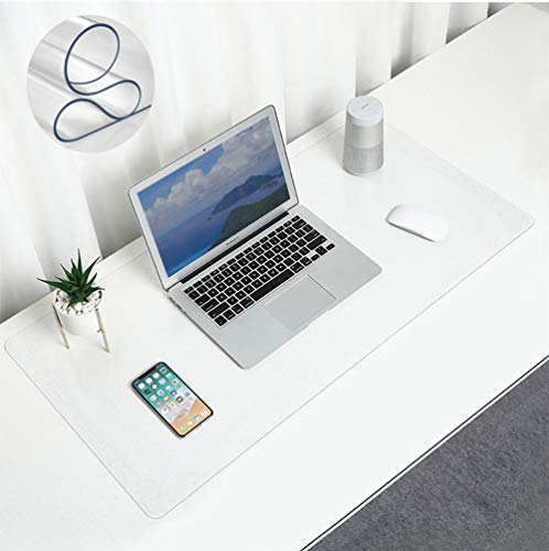 Transparente Schreibtischunterlage aus PVC, für Kinder, zum Schreiben und Zeichnen, 40 x 90 cm, wasserdicht, hitzebeständig, Schreibtischschutz, Laptopunterlage für Büro und Schule, 2,0 mm dick