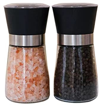 Macinapepe e sale Macinapepe a grana regolabile ricaricabile (Nero)