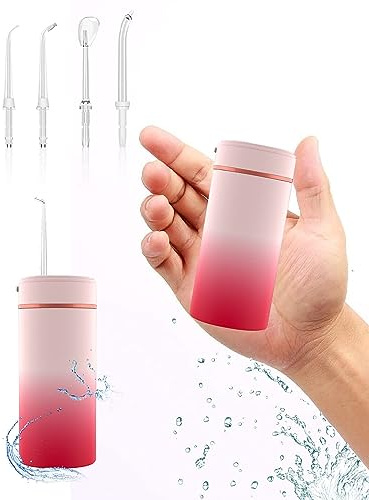 Water Flosser for Teeth Cordless Portable Electric Flosser with Detachable Water Tank