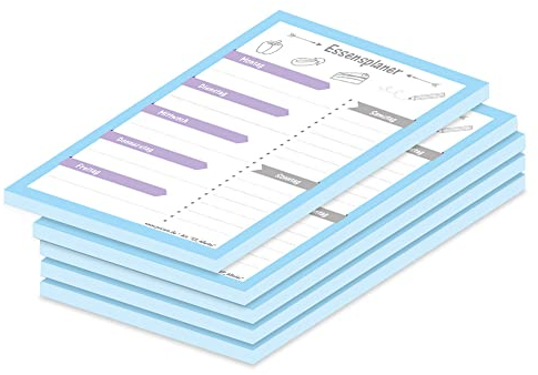 PRICARO Essensplaner Allerlei, A6, 5 Stück