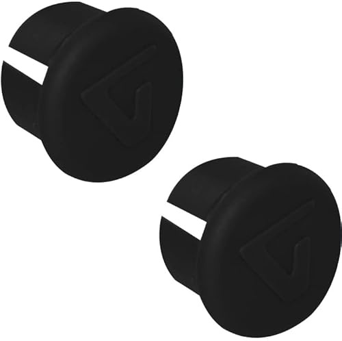 cyclingcolors 2x fahrrad lenkerstopfen kunststoff endkappen rennrad vintage (Schwarz)