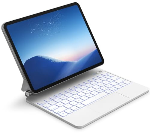 GOKOCO Funda magnética para teclado para iPad Air (M3) 2025 de 11 pulgadas y Air M2 de 11 pulgadas, funda de teclado para tablet Pro de 11 pulgadas, 4ª/3ª/2ª/1ª generación y Air 5/4ª generación