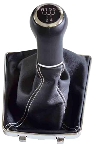 Car Schaltsack Für AUXHALL Für OPEL Für ASTRA Für III H 1,6 2004-2010 5/6 Gang Manuelle Schaltknauf Mit Staub-Proof Abdeckung Car Gear Shift Knob (Größe : R-5-Speed-White)