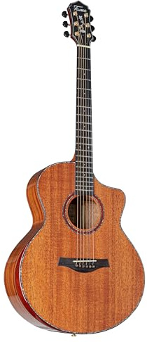 Westerngitarre Fame Mahogany Standard, Grand Auditorium, Cutaway, Massive Mahagoni-Decke, Walnuss Griffbrett, Sonitone Tonabnehmer kompatibel