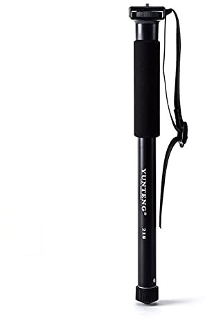 Karlak YT-218 Monopie portátil para fotografía, aleación de Aluminio, Montaje con Tornillo de 1/4 de Pulgada, 37-152 cm, Altura Ajustable máx. Carga 1,5 kg para el teléfono Inteligente con cámara