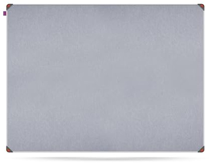 Memobe IDEA Edge - Filztafel Pinnwand Grau - Tafel zum Aufhängen - Tafel für Wohnung, Küche, Büro, Schule - Wandplaner in Aluminium Rahmen - Organisationstafel Wand - 120x90 cm