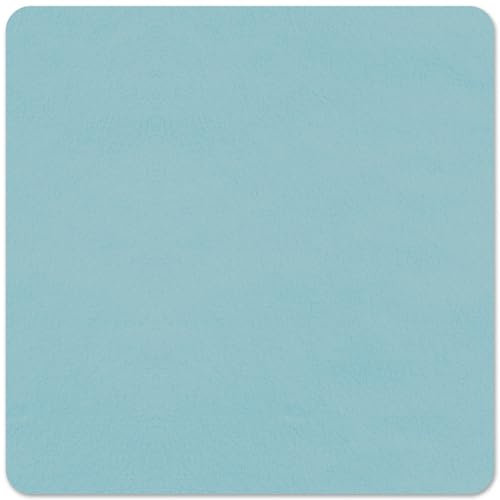 Wildleder-Brillenputztuch, 39 x 40 cm, extra großes Reinigungstuch, waschbar, langlebig, ultrafeines High-Tech-Qualitätsmaterial für Brillen, Linsen, Elektronik und Bildschirme, Autospiegel, Blau