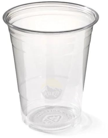 KURTT - Trinkbecher 0,4 l Kunststoff Bierbecher Einwegbecher aus Kunststoff PP (Polypropylen) transparent klar Ausgießbecher Bierbecher Partybecher (200)