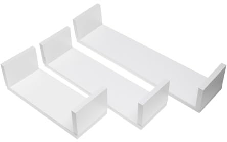 FUNOMOCYA Cute Decor Wall Partition Shelf Wall Cabinet Ornament Natural Material Bookshelf