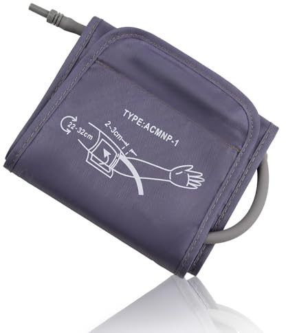 Brazalete de presión arterial de 22 a 32 cm para monitor de presión arterial, brazalete de repuesto ajustable, máquinas portátiles de presión arterial, puño de uso doméstico para ancianos, uso