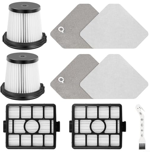 BlissfulAbode Replacement HEPA Filters Kit for Shark BU3523 BU3521 BU3120 Clean Lightweight Cordless Vacuum Cleaner, Washable Pre-Motor and Auto-Empty System Filters
