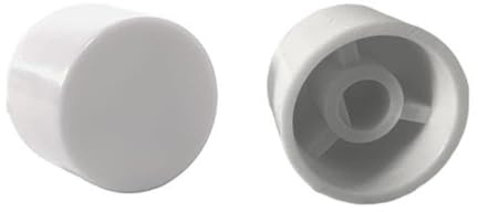 Replacement Dimmer Switch Knob - Spare Universal Knob for D-shaped spindles (4, Matt White (Plastic))