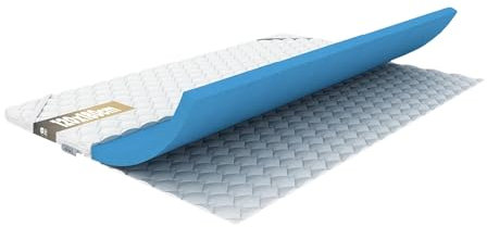 REM-Sen Matratzentopper 120x180 cm Höhe 6 cm, Gelschaum Härtegrad H2 Weich, Atmungsaktiver Gel Topper, Druckentlastend Matratzenauflage mit abnehmbarem Mikrofaser Bezug (waschbar 60°C), Eckgummis