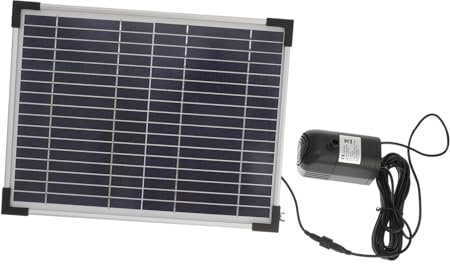Milisten Fontaine Solaire de Jardin 10W Pompe à Eau Électrique Décoration Extérieure et Solide Angle Réglable LED Intégrée Pompe à Eau Solaire