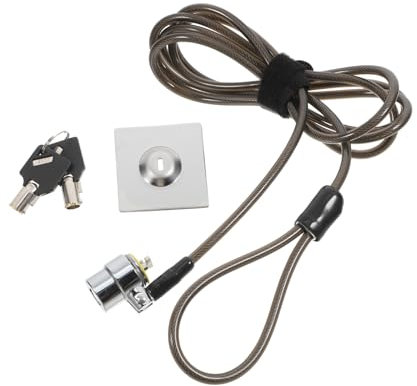 EXCEART 2m Câble Antivol Renforcé pour Ordinateur Portable avec Serrure De Sécurité Portable pour Domicile Et Bureau