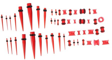 Gatuida 50pezzi Decorazioni Piercing Padiglione Auricolare Acrilico Gioielli Piercing Orecchiette Accessori Orecchiette Gioielli Regalo per Amici Familiari