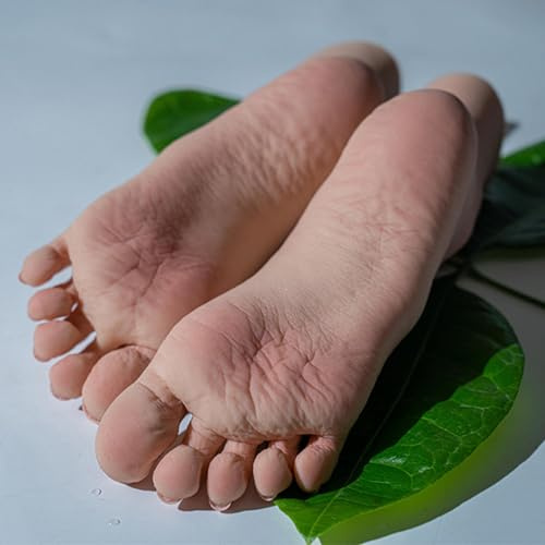 Realistisches 1:1 Silikon-Fußmodell in Lebensgröße mit simulierten Adern für Schmuck, Sandalen und Socken, perfekte Fußpuppe für Einzelhandel und Fotografie