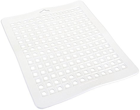 Spülbeckeneinlage 32x27 cm eckig, weiß, Gummi, Made in Germany