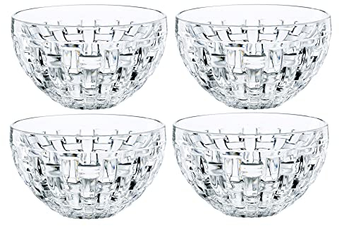 Nachtmann Bossa Nova 101322 - Juego de cuencos para salsas (4 piezas, redondos, 9,8 cm de diámetro), color transparente