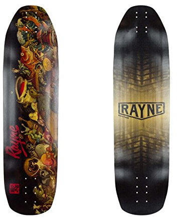 Monopatin skate skateboard longboard nerförsbacke Rayne Fortune V3 100 Demon 36 x 9,75