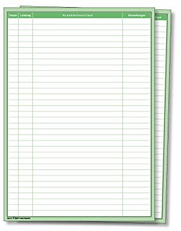 Einlegebogen für Karteitaschen DIN A4 | Grün | 100 Stück | Meyer-Wagenfeld | Unser Tipp: Der Einlegebogen passt farblich zu der Karteitasche 46