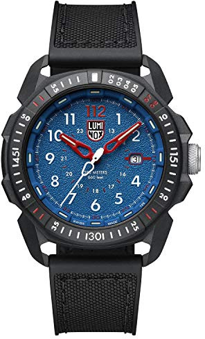 Luminox Ice-SAR Arctic XL.1003 Herrenuhr 46mm - Militäruhr in Schwarz/Blau mit Datumsanzeige 200m wasserdicht Saphirglas