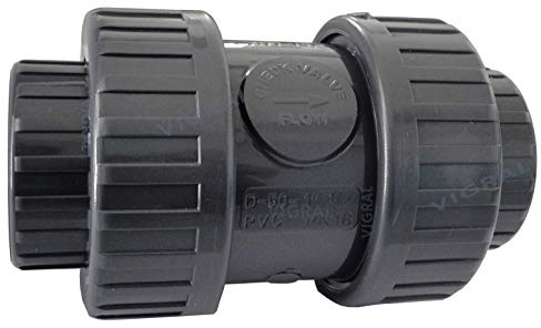 Plimat PVC konisk backventil fjäderbelastad självhäftande hylsa driftstryck 16 bar (50 mm – 2 tum)