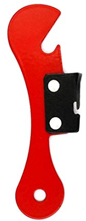 Fliyeong Ouvre-boîte et décapsuleur 2 en 1 multifonction - Rouge - Qualité supérieure