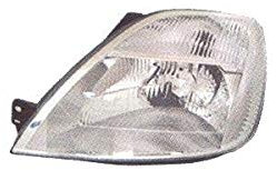 DM Autoteile 172618 Hauptscheinwerfer links H4 mit Blinklicht kompatibel für Ford Fiesta V Van 02-05