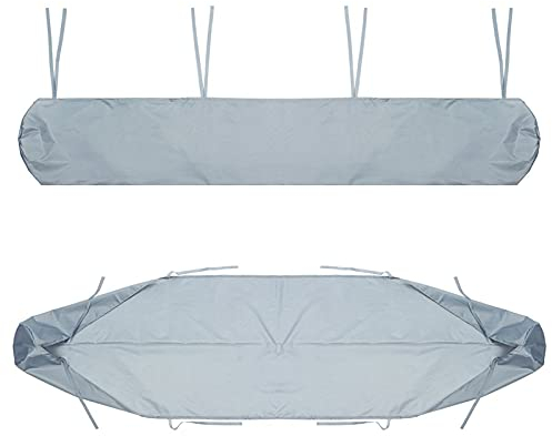 Custodia Per Tenda Da Sole Protezione Solare Custodia Antipolvere Per Tenda Da Sole Con Cordino Per Patio Esterno Da Giardino Sostituzione Impermeabile Della Copertura Della Tenda (4m/ 13.12ft,Silver)
