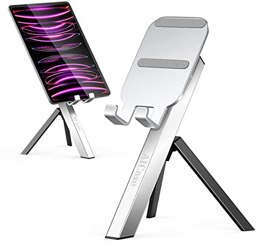 AICase iPad Tablet-Halterung für Schreibtisch, Verstellbarer iPad-Ständer, Desktop-Stativ für Handy iPad Pro 9.7, 10.5, 11, 12.9 Air Mini 5./6. Generation, Samsung Tab (3,5-13 Zoll)