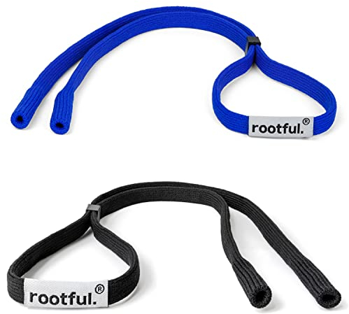 rootful.® Sports Glasses Strap PRO | Powerful Band for Eyeglasses and Sunglasses | Lanyard for maximum Protection | Adjustable Non-Slip Eyewear Retainer | Includes Cleaning Cloth